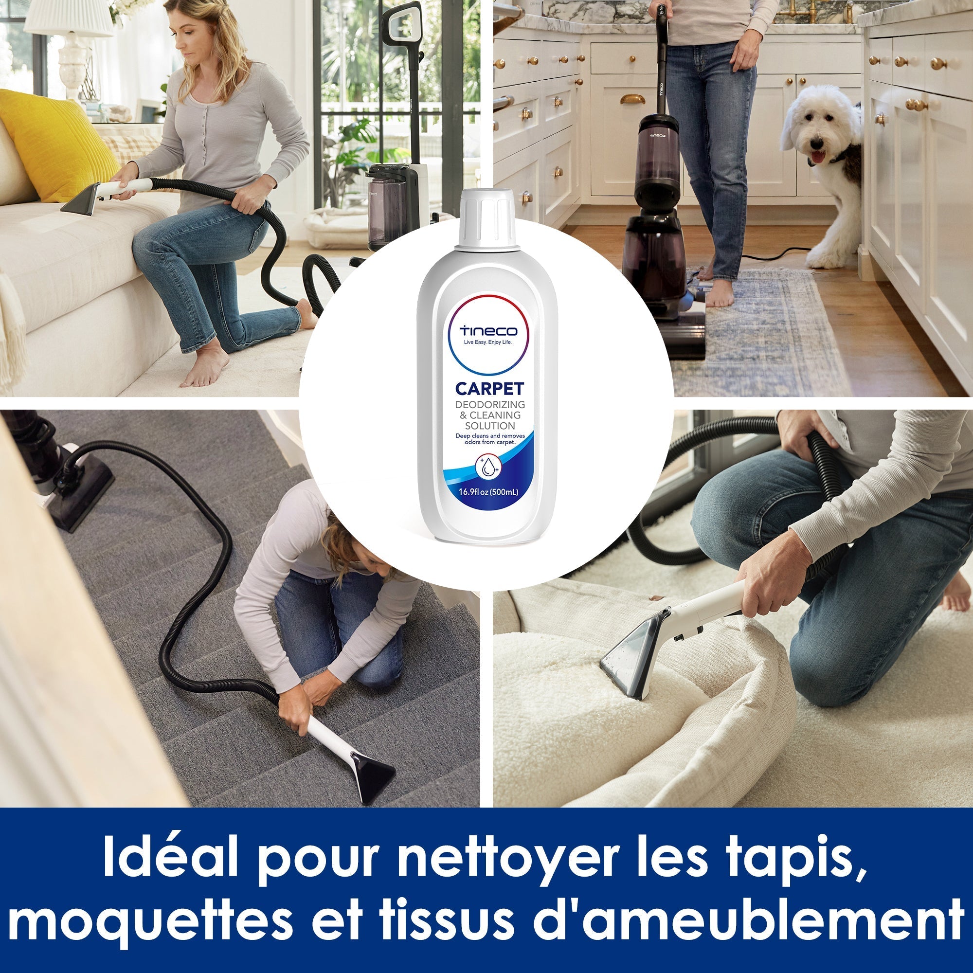 Détergent de nettoyage de tapis pour le nettoyeur de tapis intelligent de la série CARPET ONE