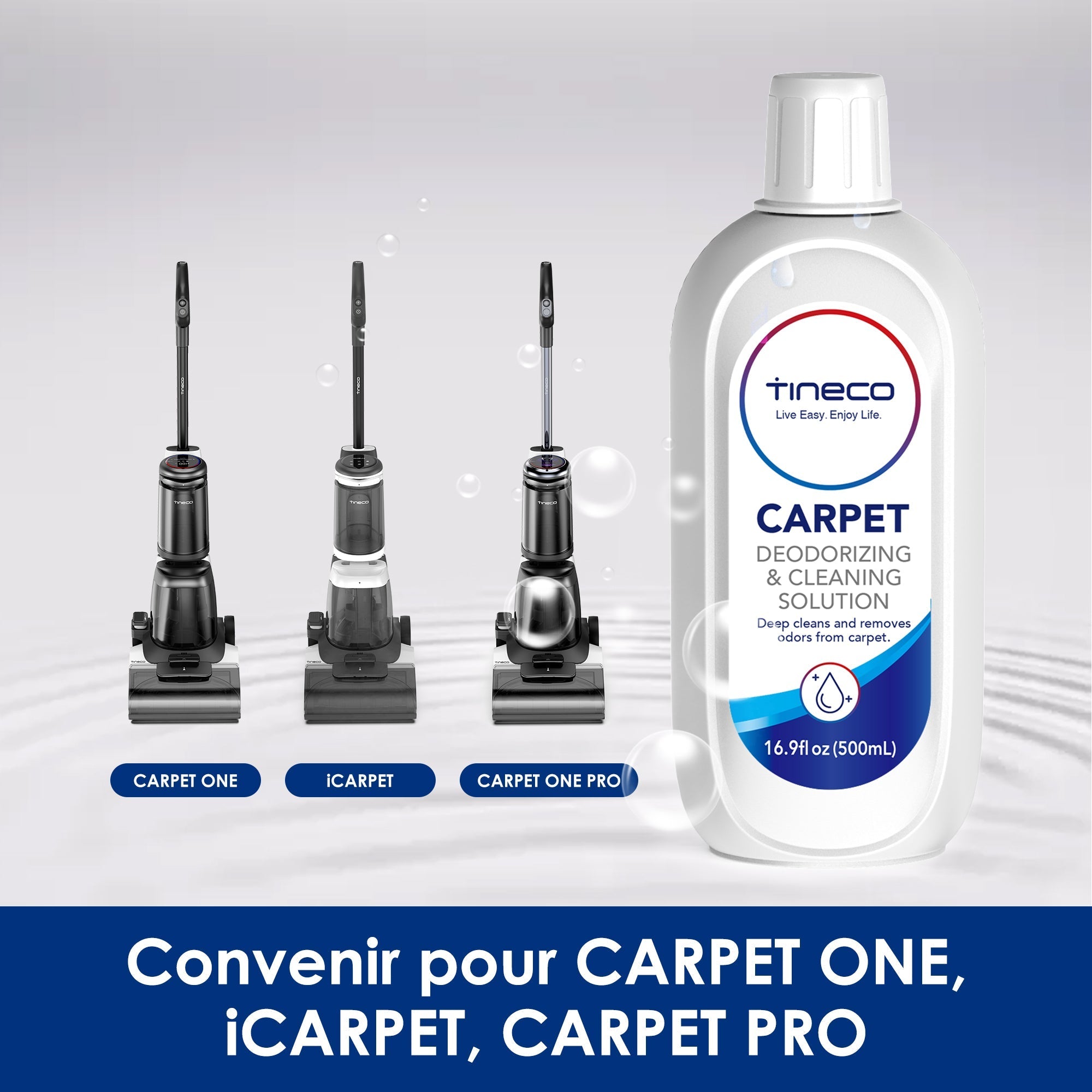 Détergent de nettoyage de tapis pour le nettoyeur de tapis intelligent de la série CARPET ONE