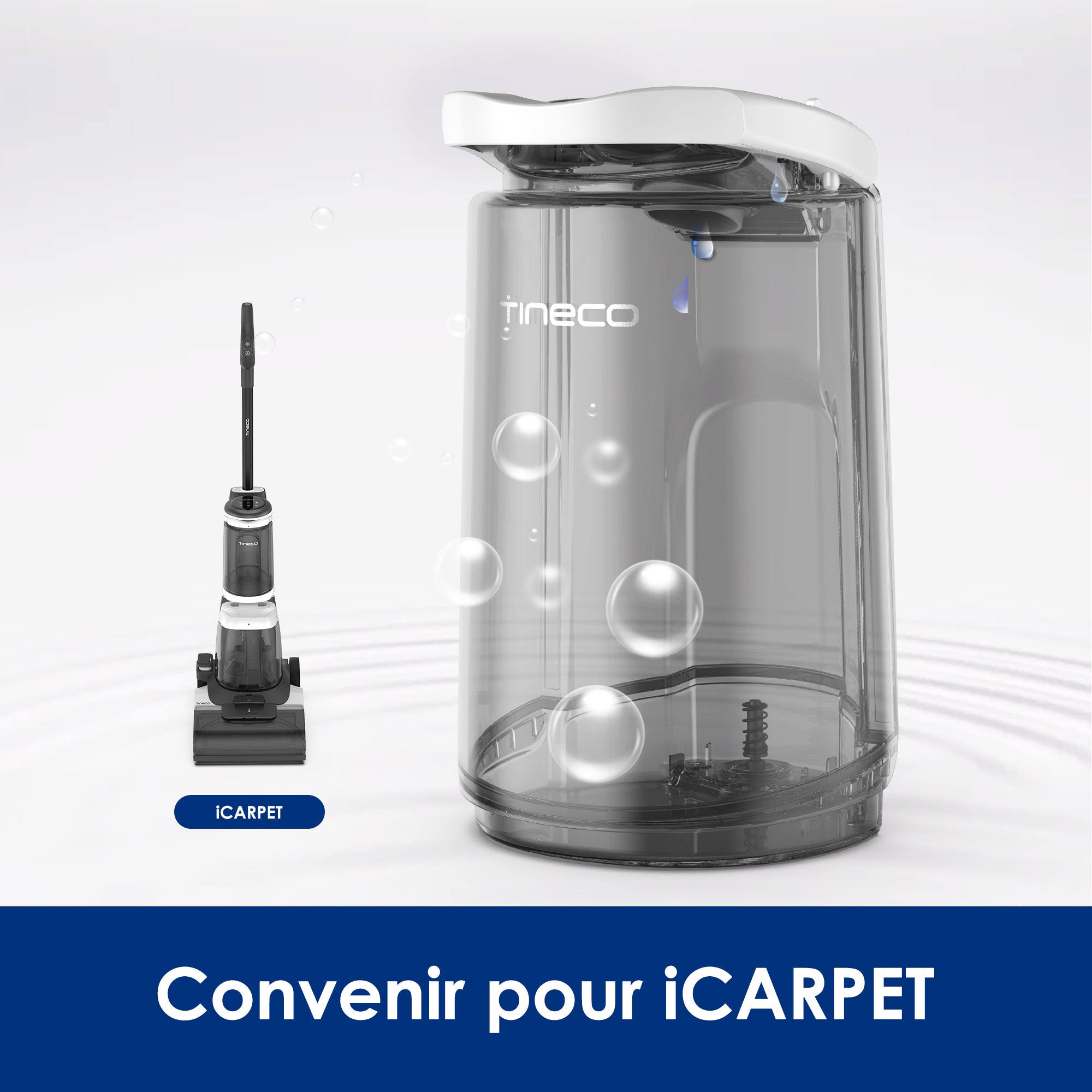 Réservoir d'eau douce iCARPET Nettoyeur de tapis intelligent