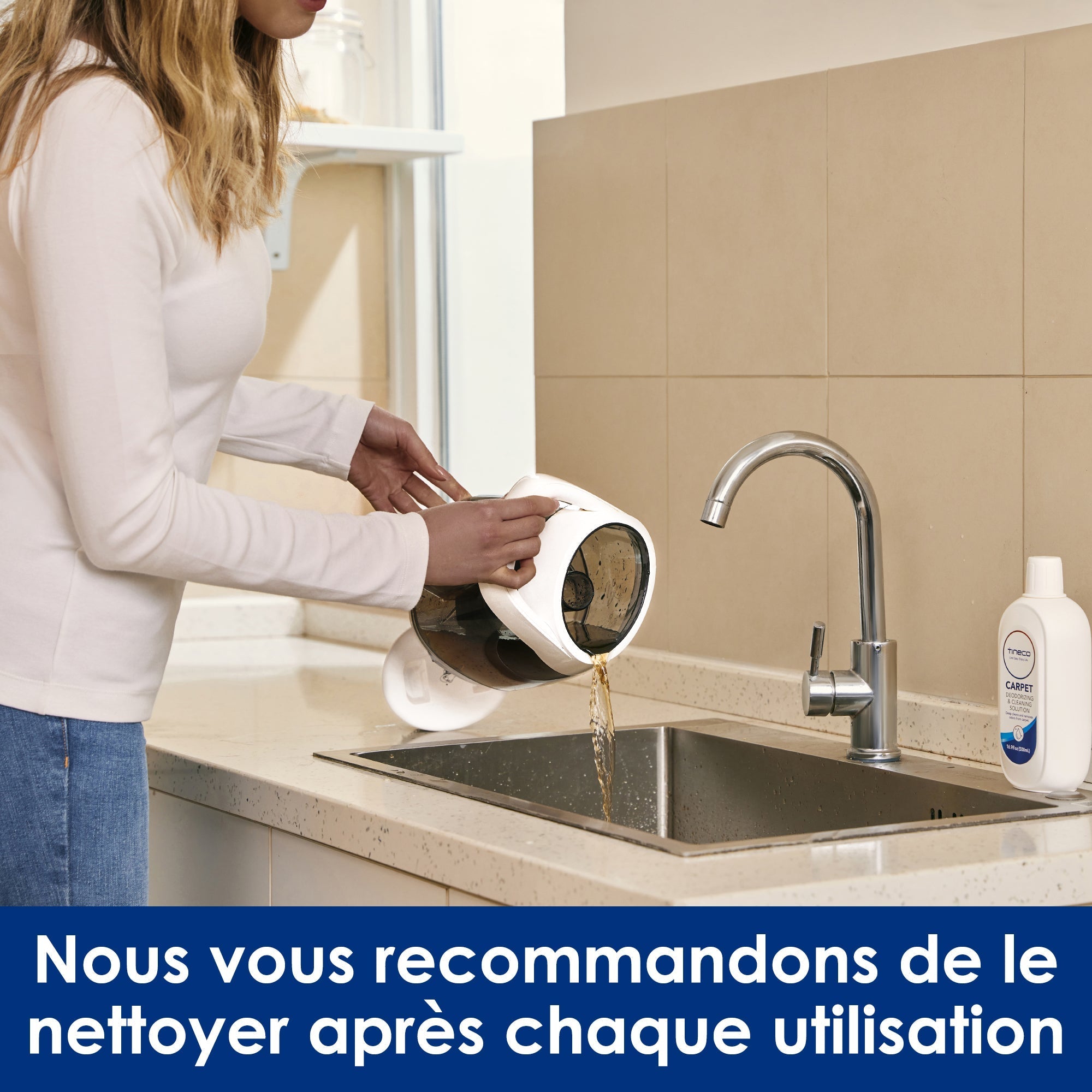 Réservoir d'eau sale iCARPET Nettoyeur de tapis intelligent