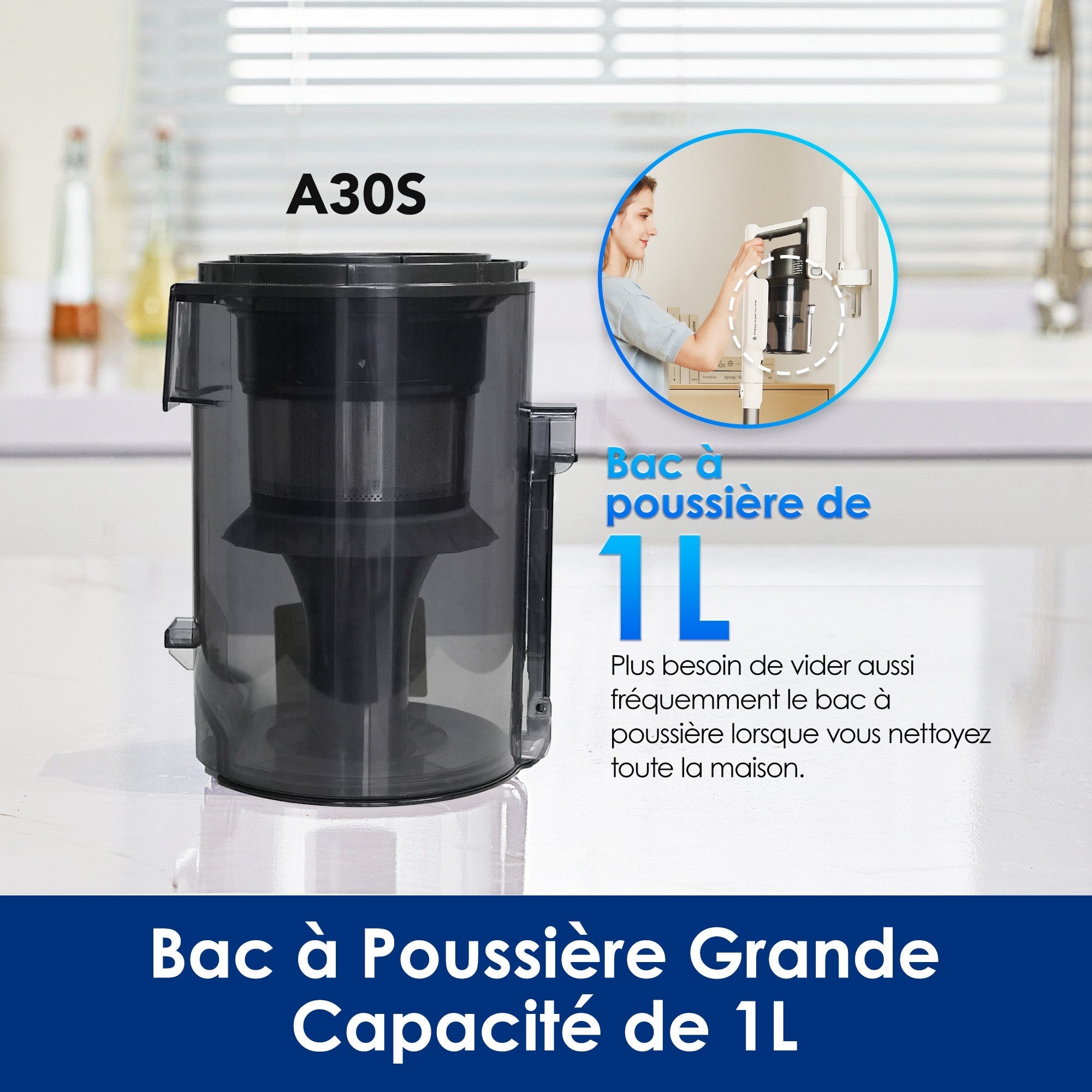 Le A30S Aspirateur Balai Sans Fil