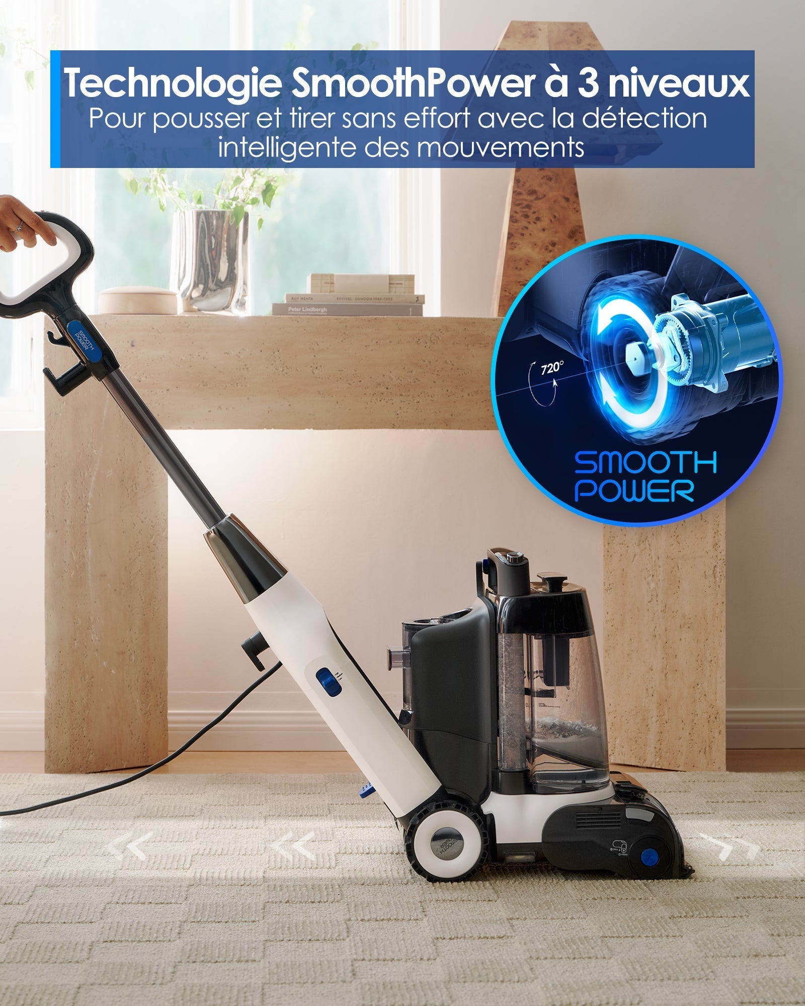 Le CARPET ONE Cruiser Nettoyeur de Tapis Intelligent