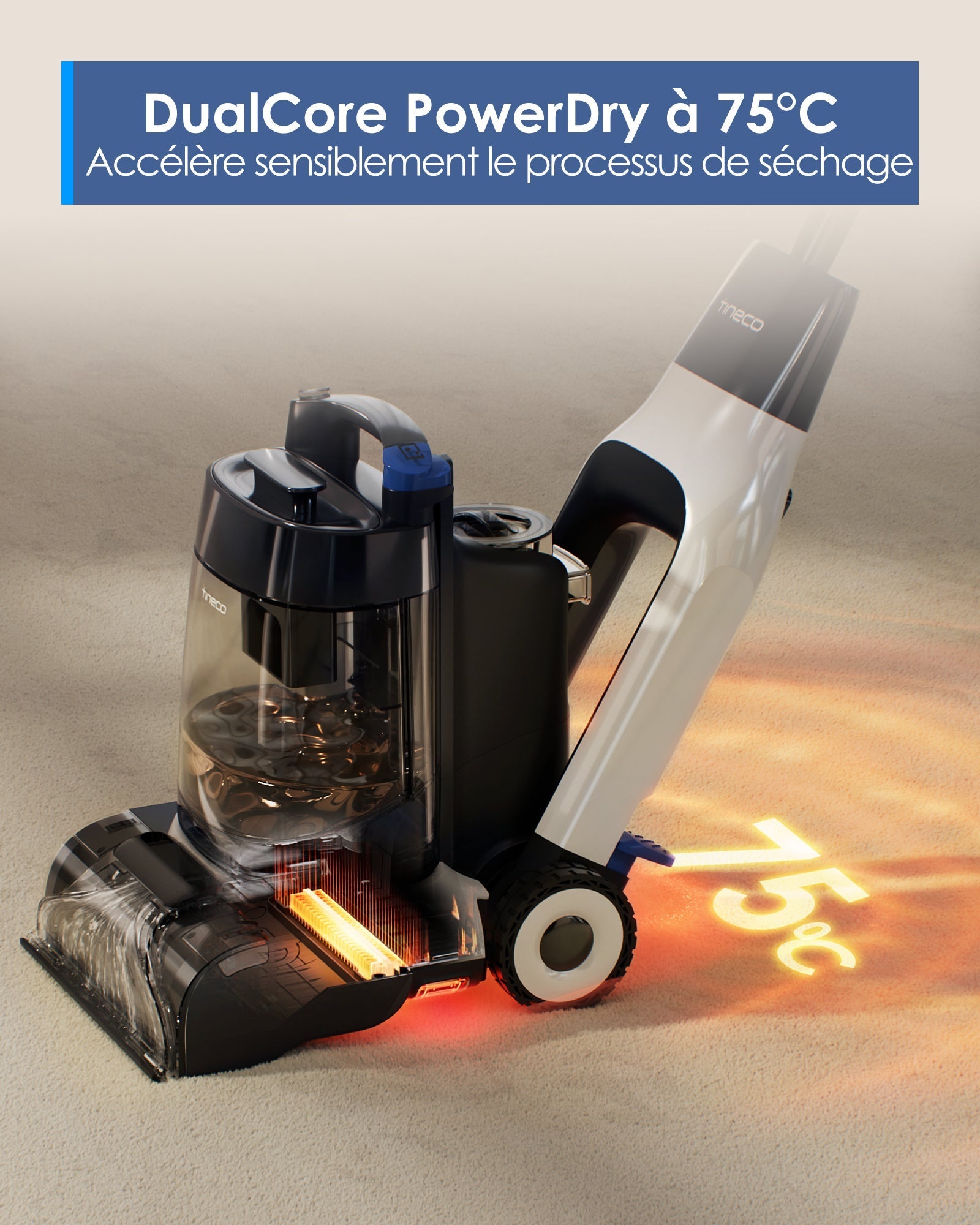 Le CARPET ONE Cruiser Nettoyeur de Tapis Intelligent