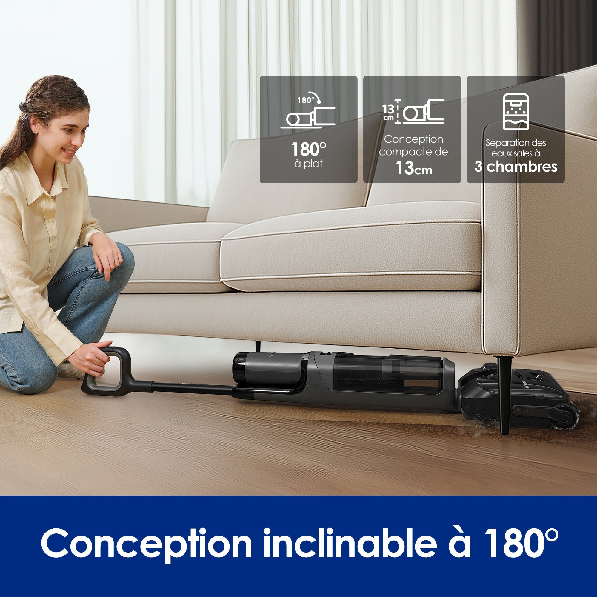 Le FLOOR ONE i6 Stretch Aspirateur Sec et Humide