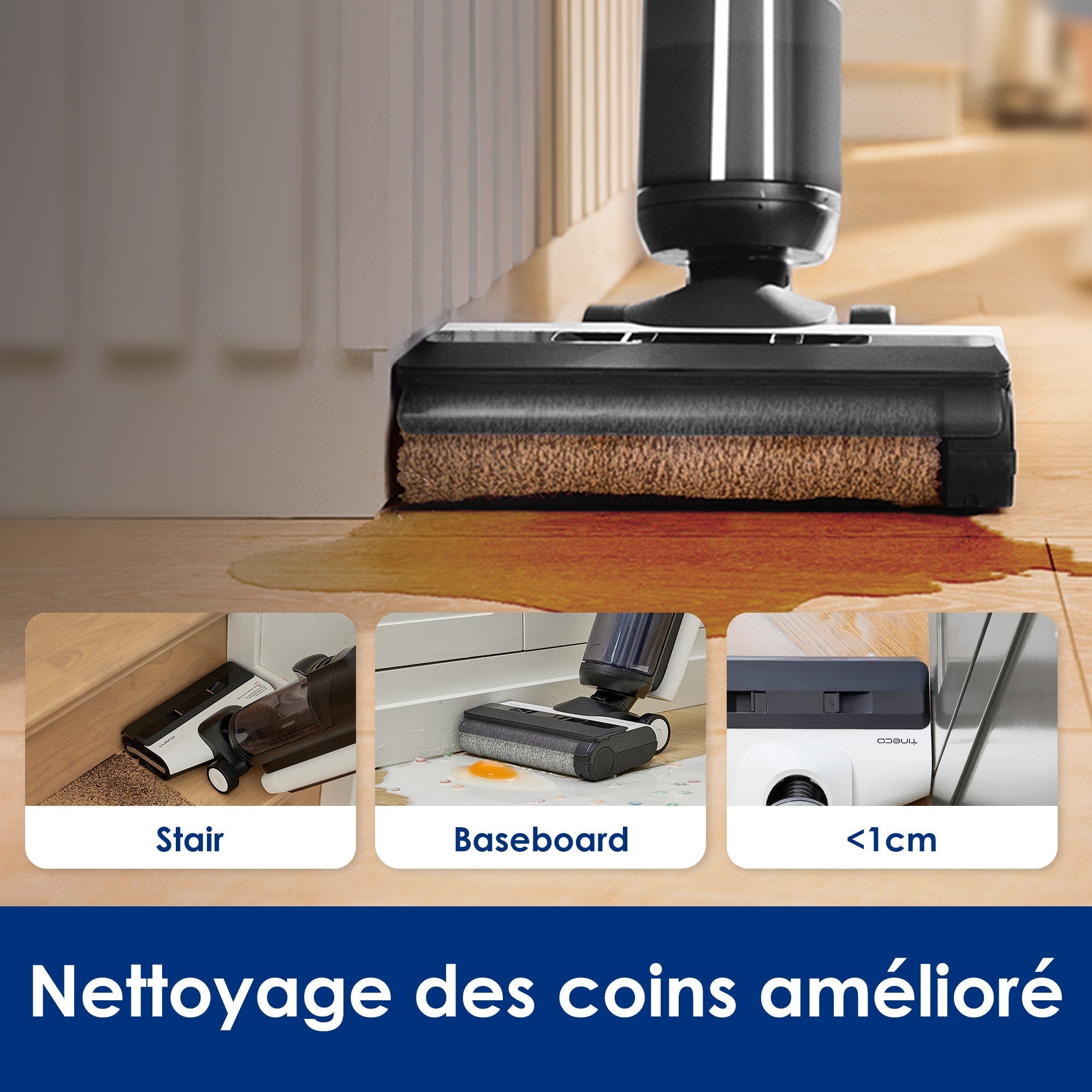 Le Floor One S5 Intelligent Aspirateur Eau et Poussière sans Fil