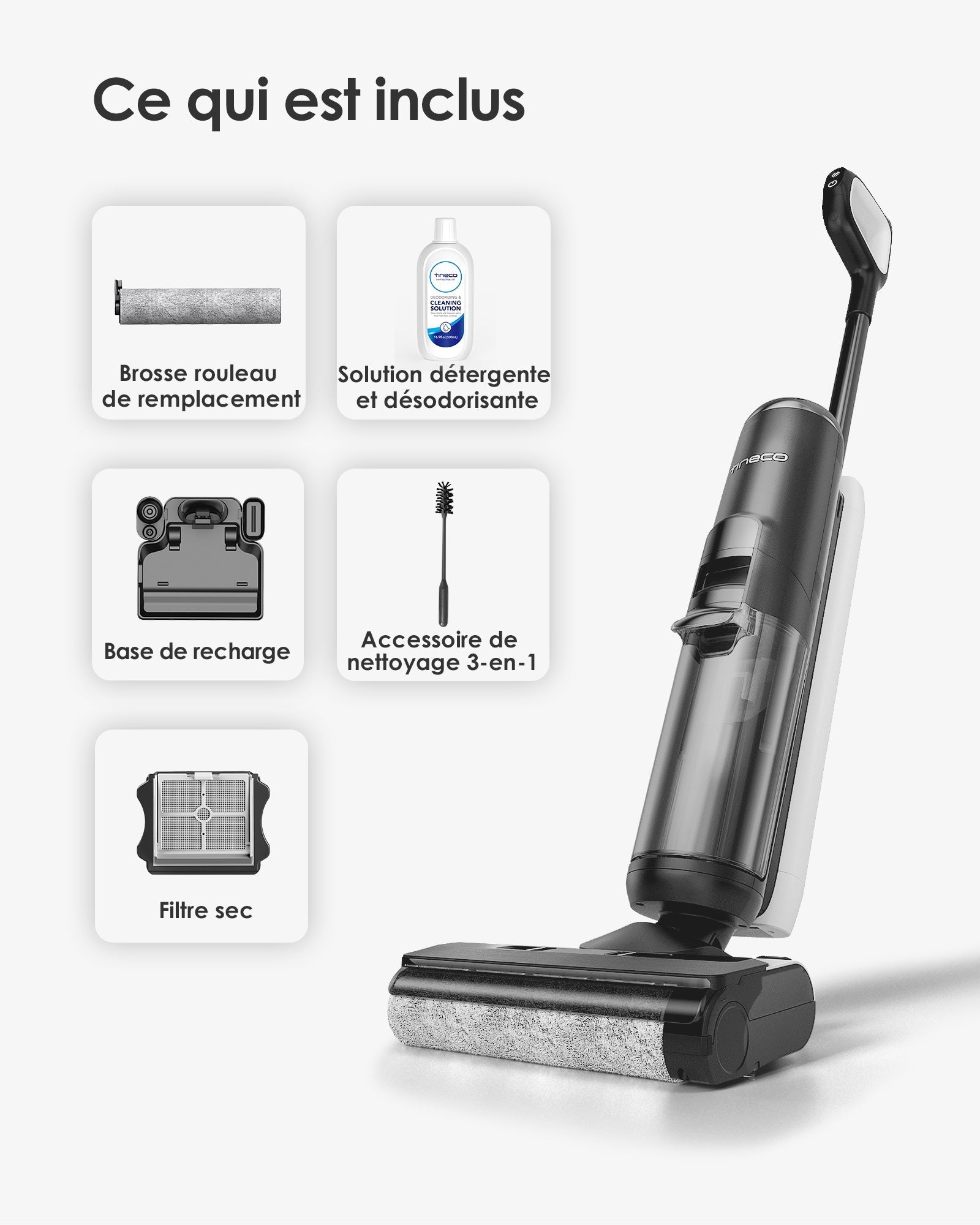 Le Floor One S5 Intelligent Aspirateur Eau et Poussière sans Fil