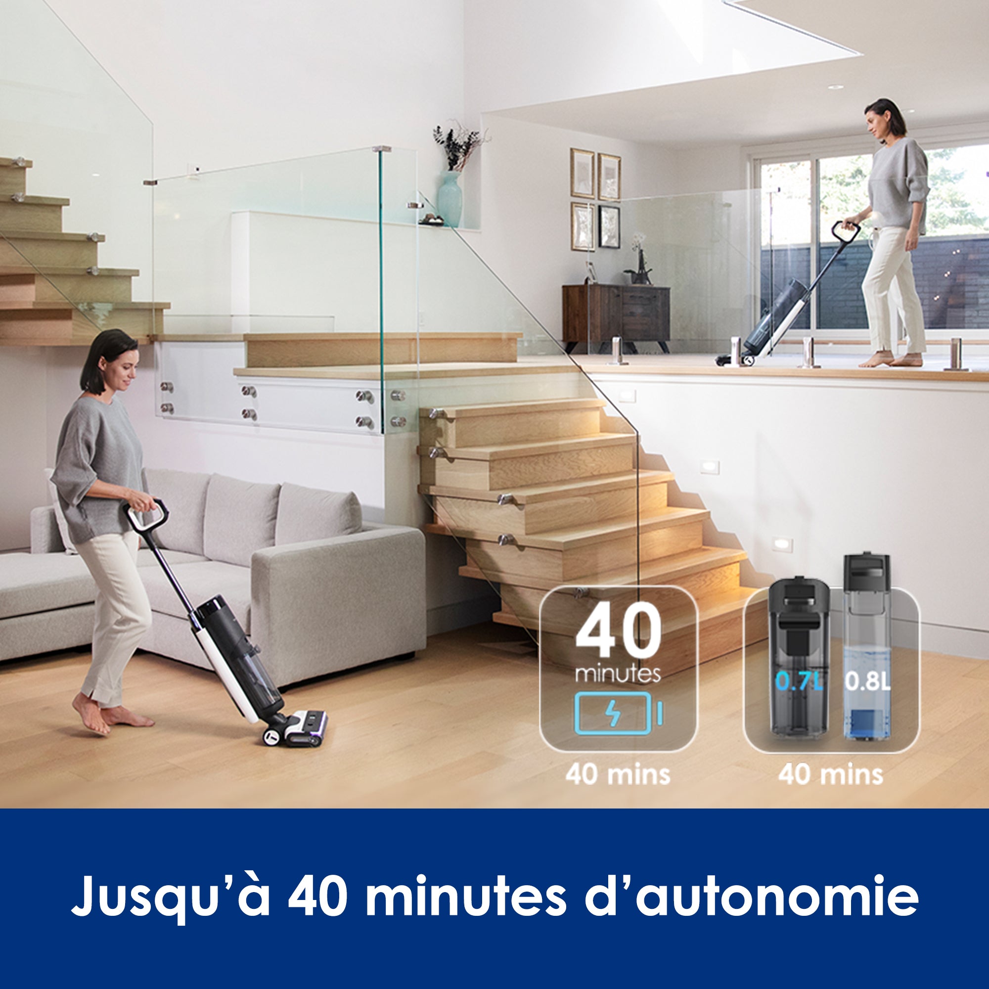 Le FLOOR ONE S7 PRO/S7 Series Aspirateur et Laveur Sec et Humide sans Fil Intelligent