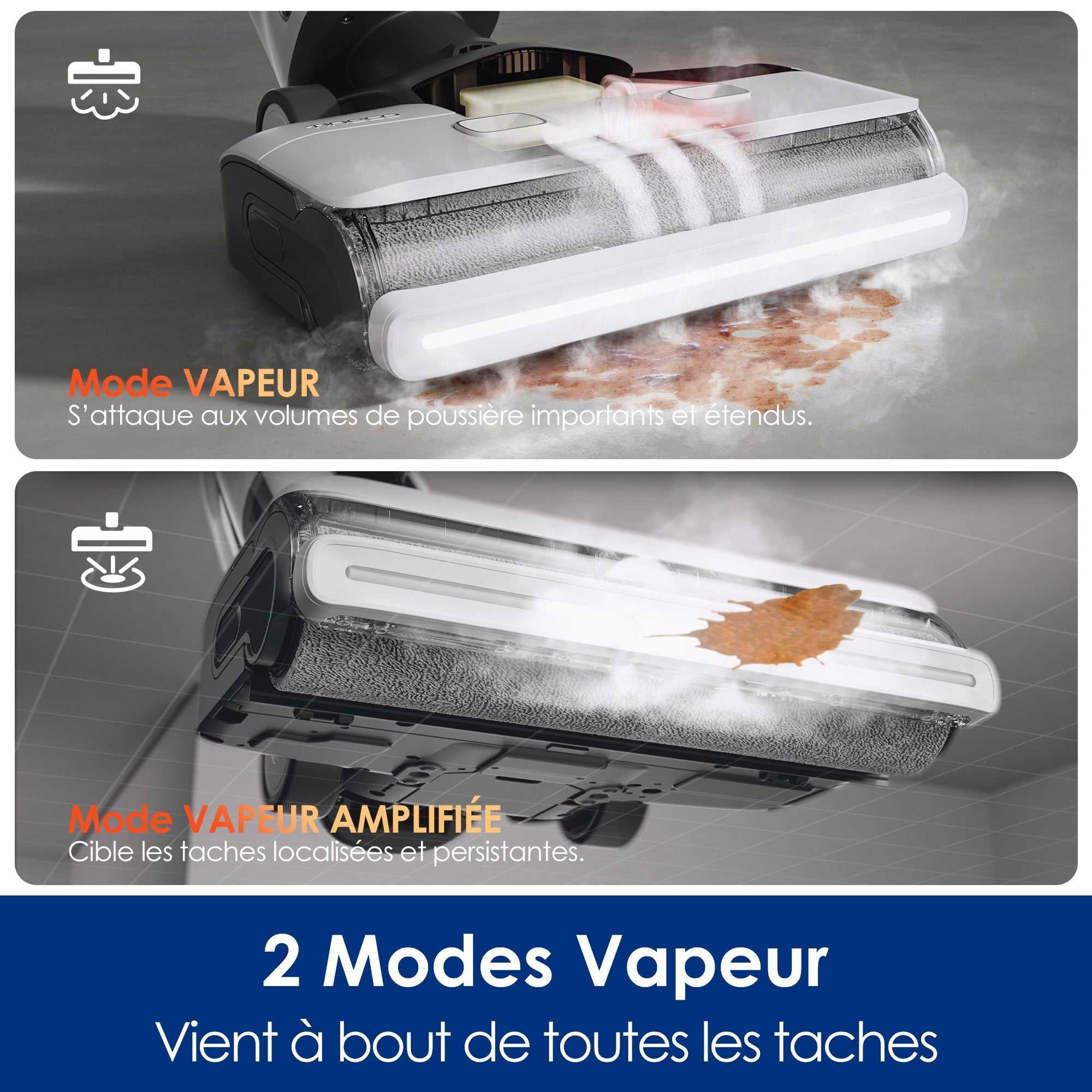 Le FLOOR ONE S7 Steam Balai Vapeur Sans-Fil