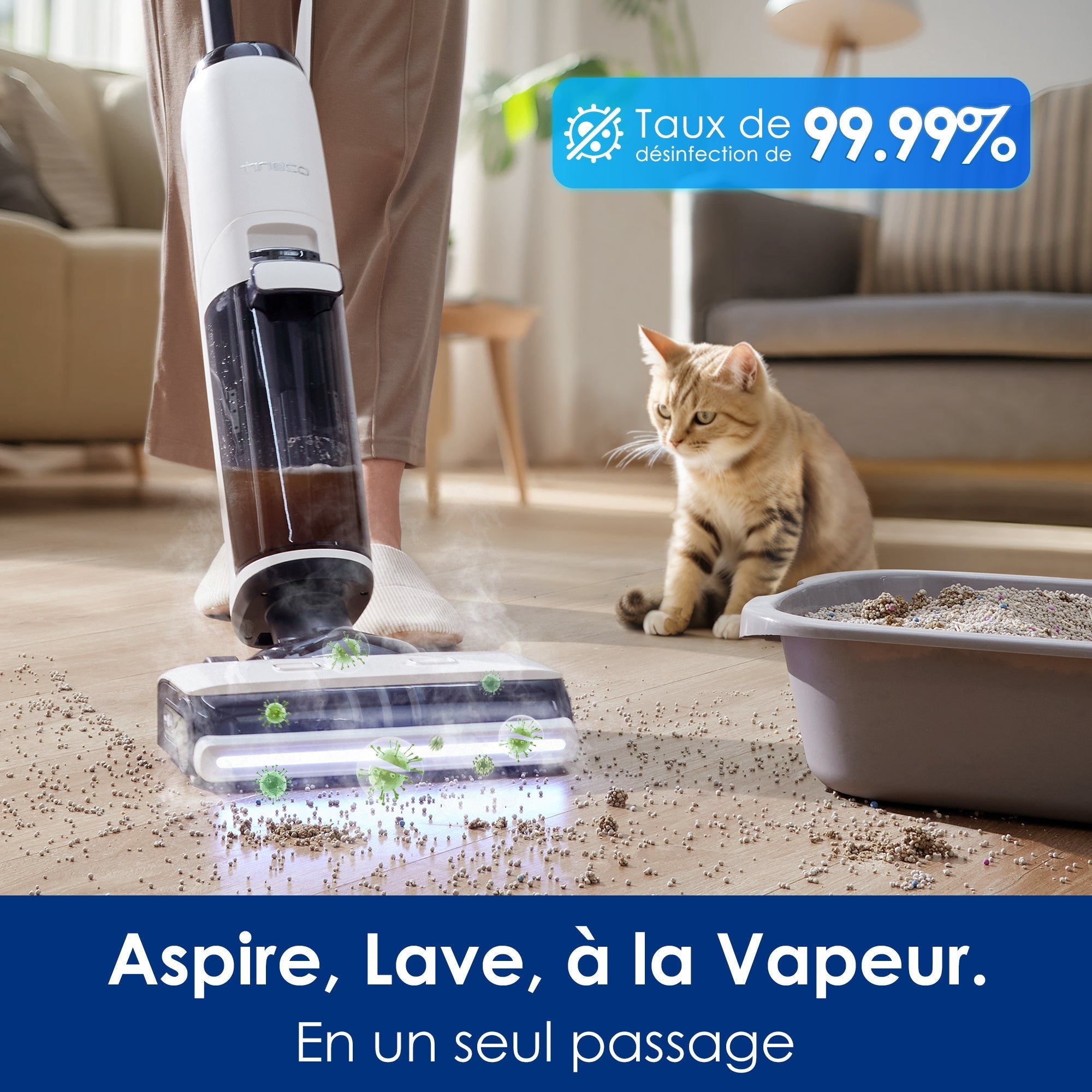 Le FLOOR ONE S7 Steam Balai Vapeur Sans-Fil