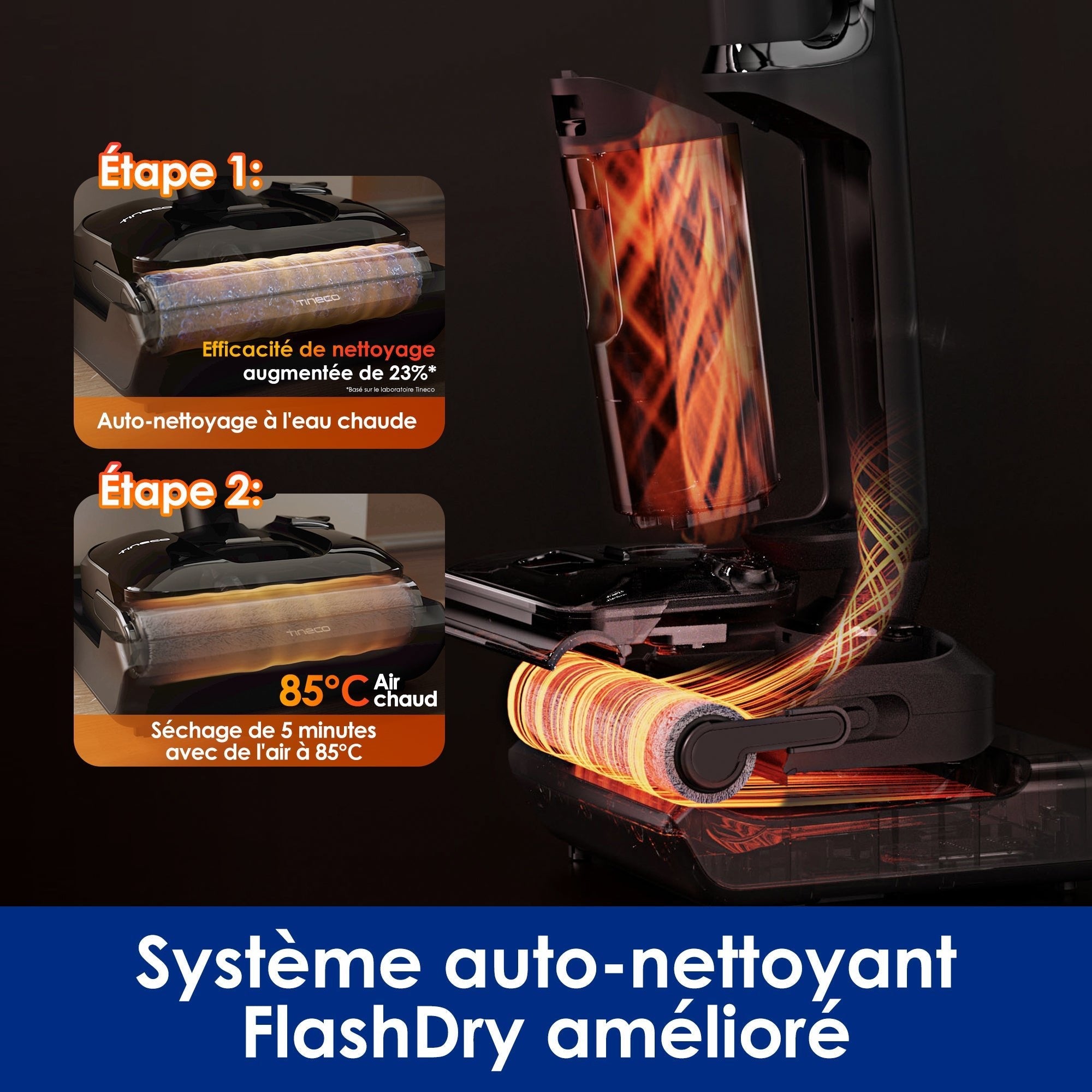 Le Floor ONE S7 Stretch Ultra Aspirateur Sec et Humide Sans Fil