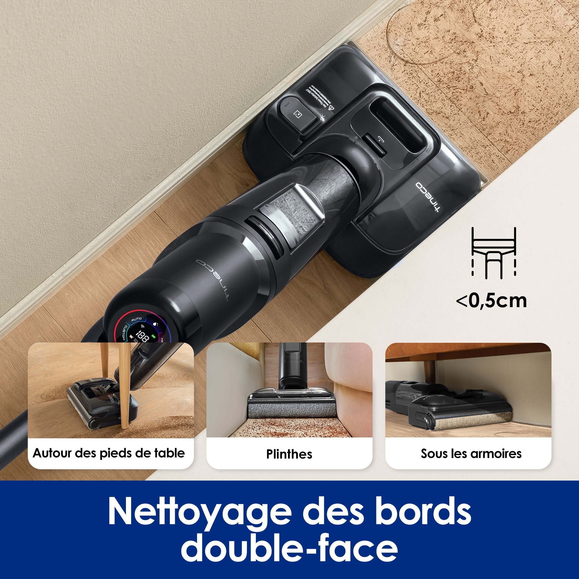 Le Floor ONE S7 Stretch Ultra Aspirateur Sec et Humide Sans Fil