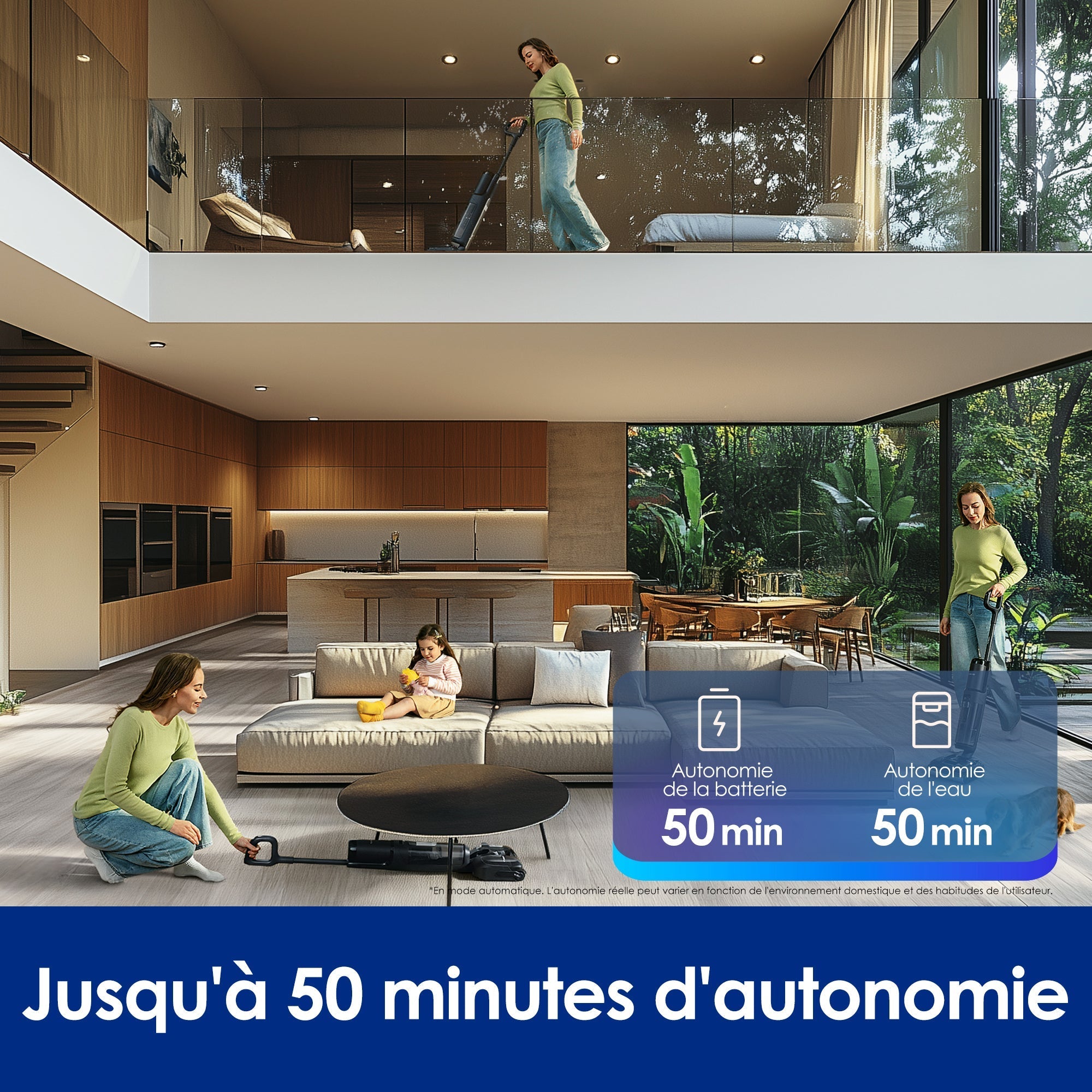 Le Floor ONE S7 Stretch Ultra Aspirateur Sec et Humide Sans Fil