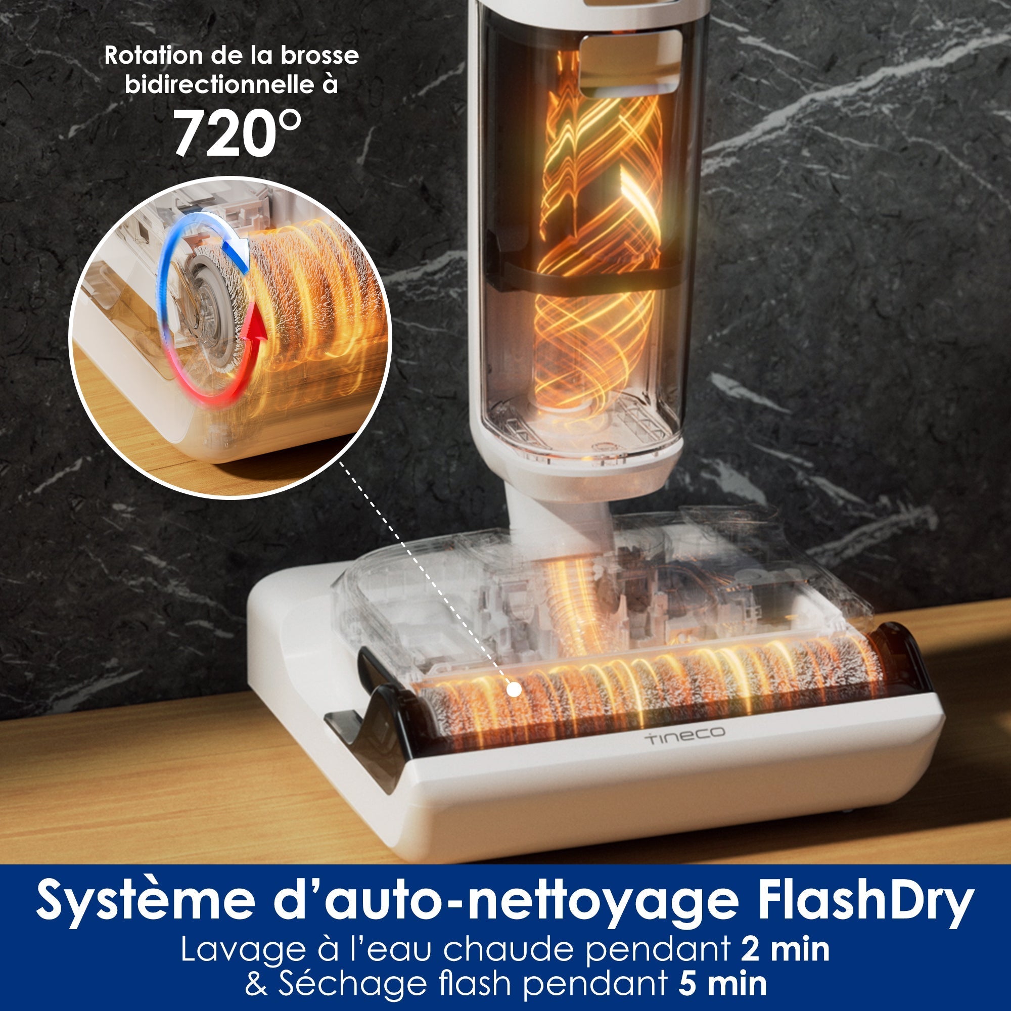Le Floor ONE STRETCH S6 Aspirateur Eau et Poussière Laveur de Sols