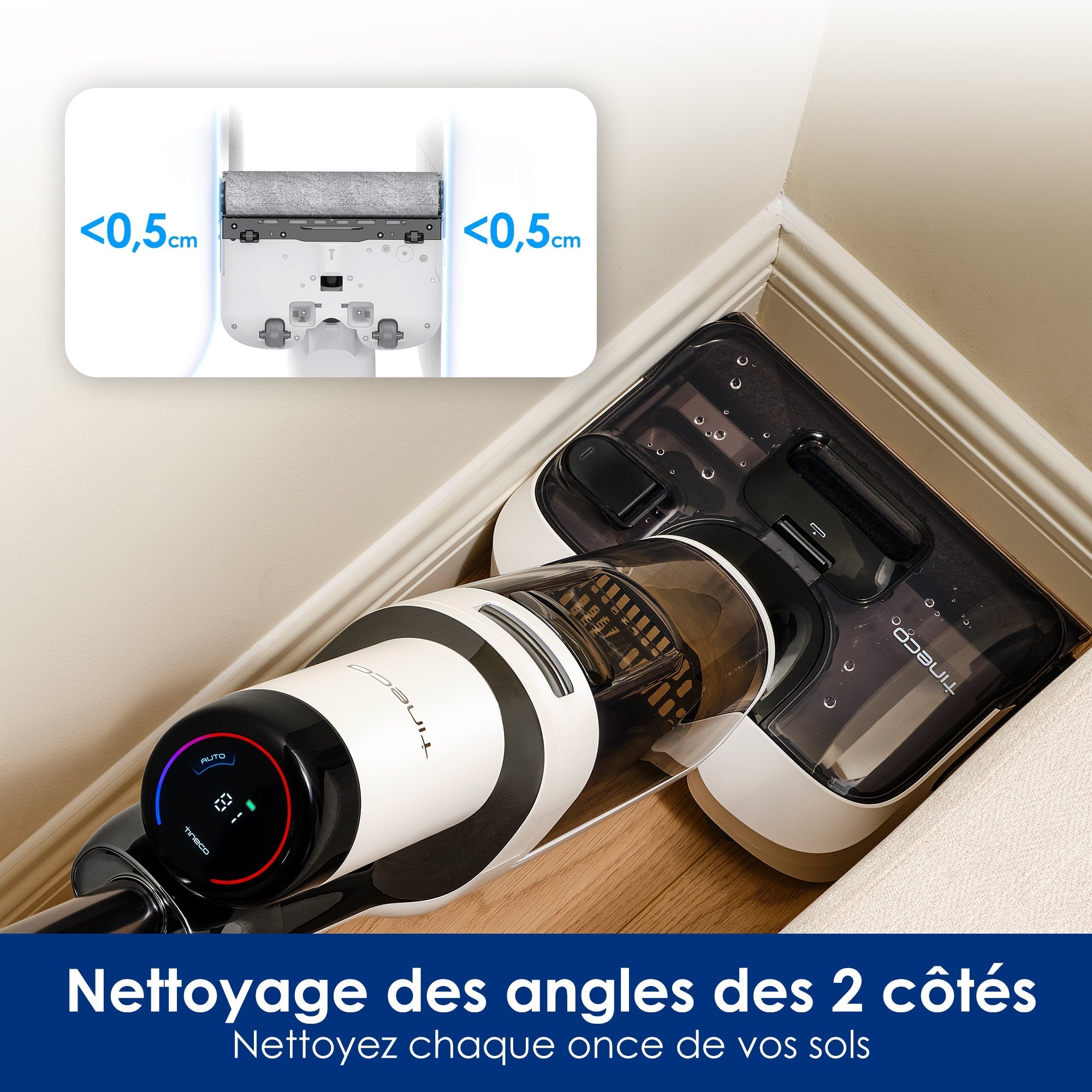 Le Floor ONE STRETCH S6 Aspirateur Eau et Poussière Laveur de Sols