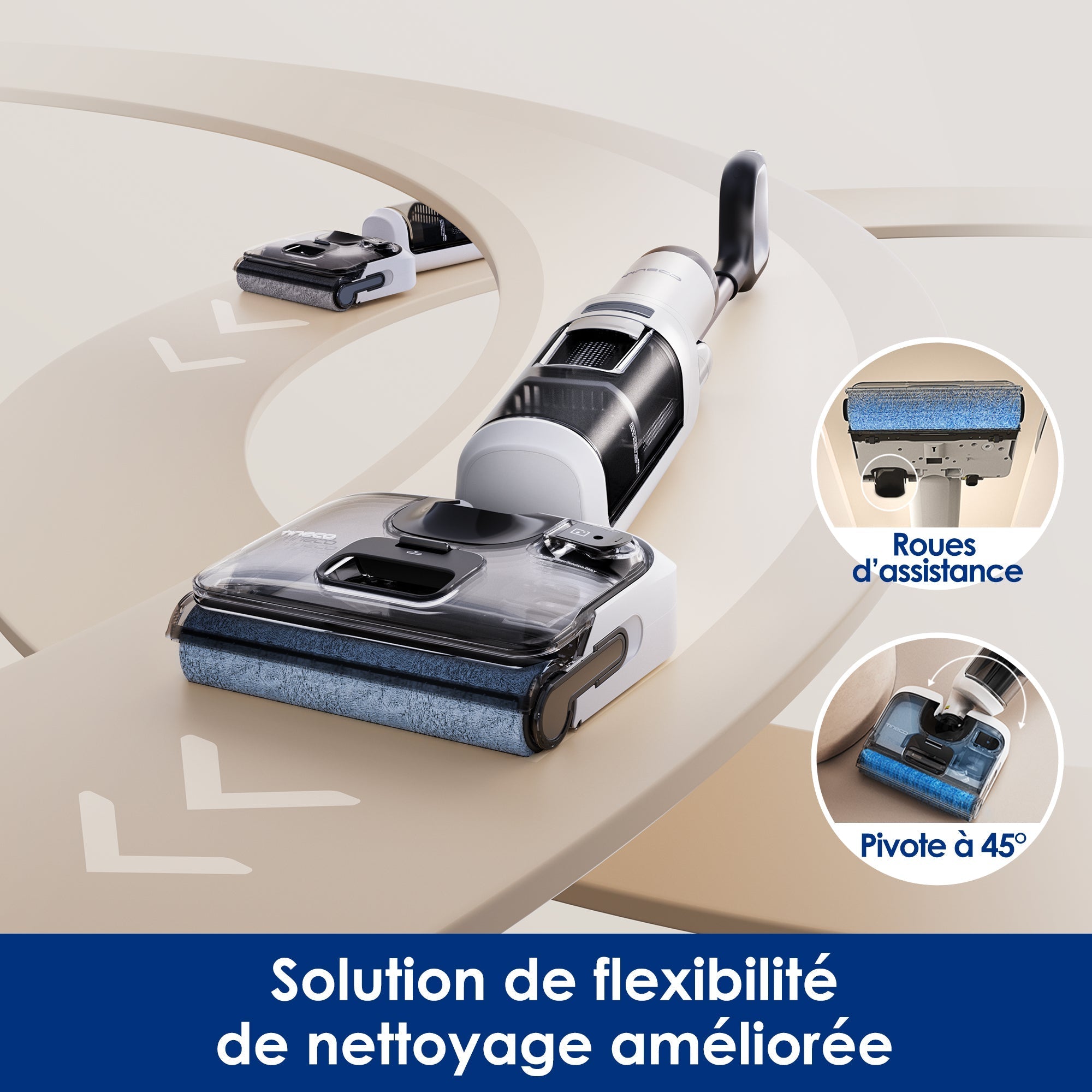 Le Floor ONE STRETCH S6 Aspirateur Eau et Poussière Laveur de Sols