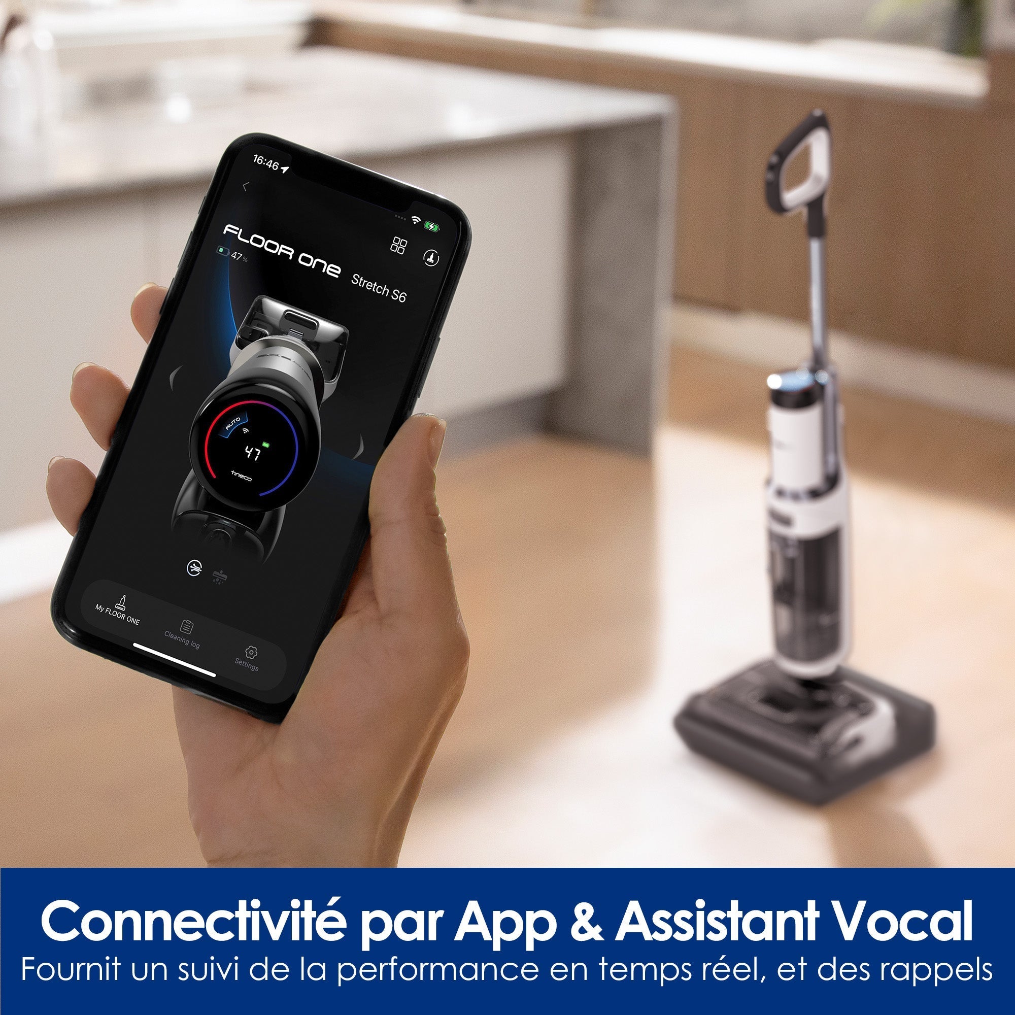 Le Floor ONE STRETCH S6 Aspirateur Eau et Poussière Laveur de Sols