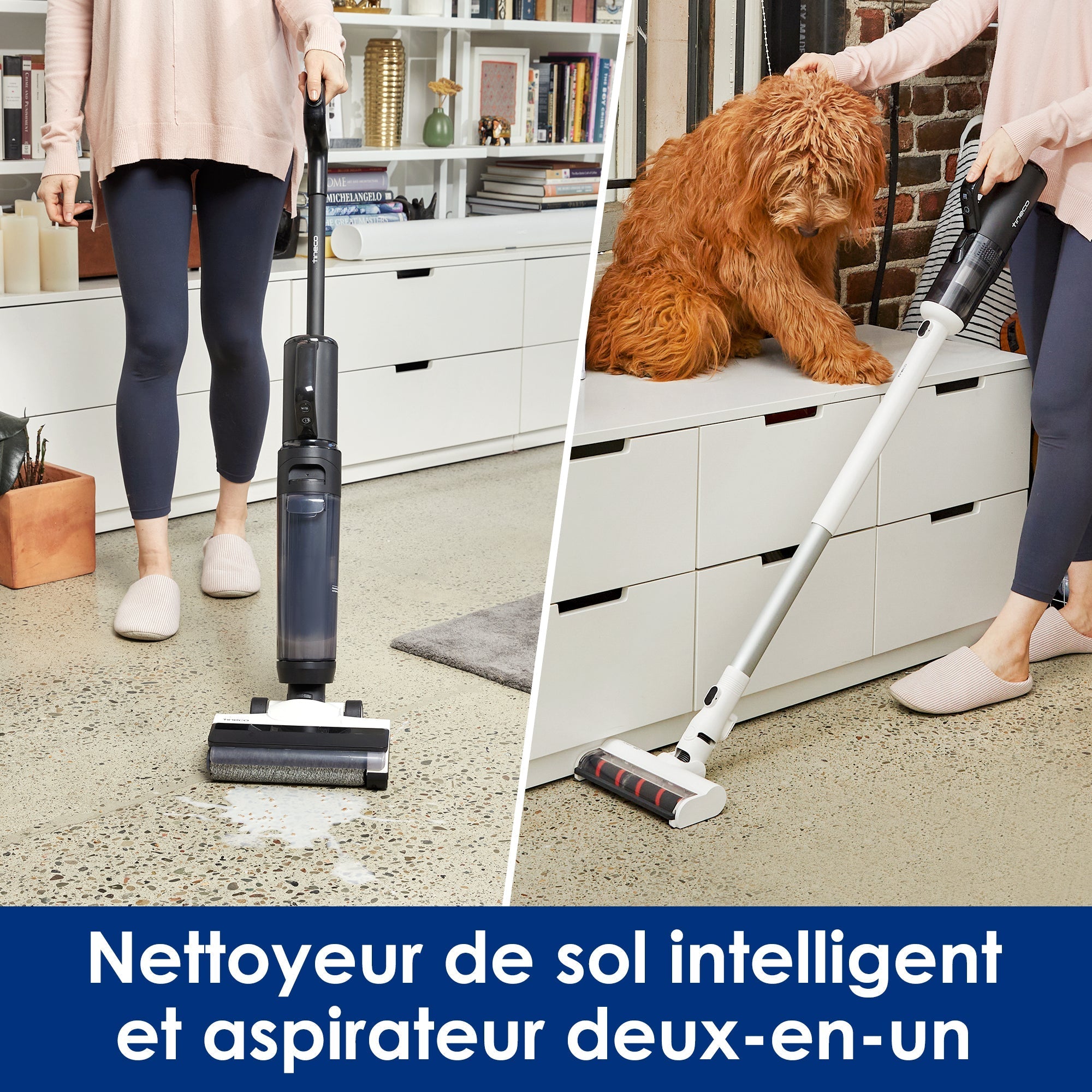 Le FLOOR ONE S5 COMBO POWER KIT aspirateur intelligent sec et humide