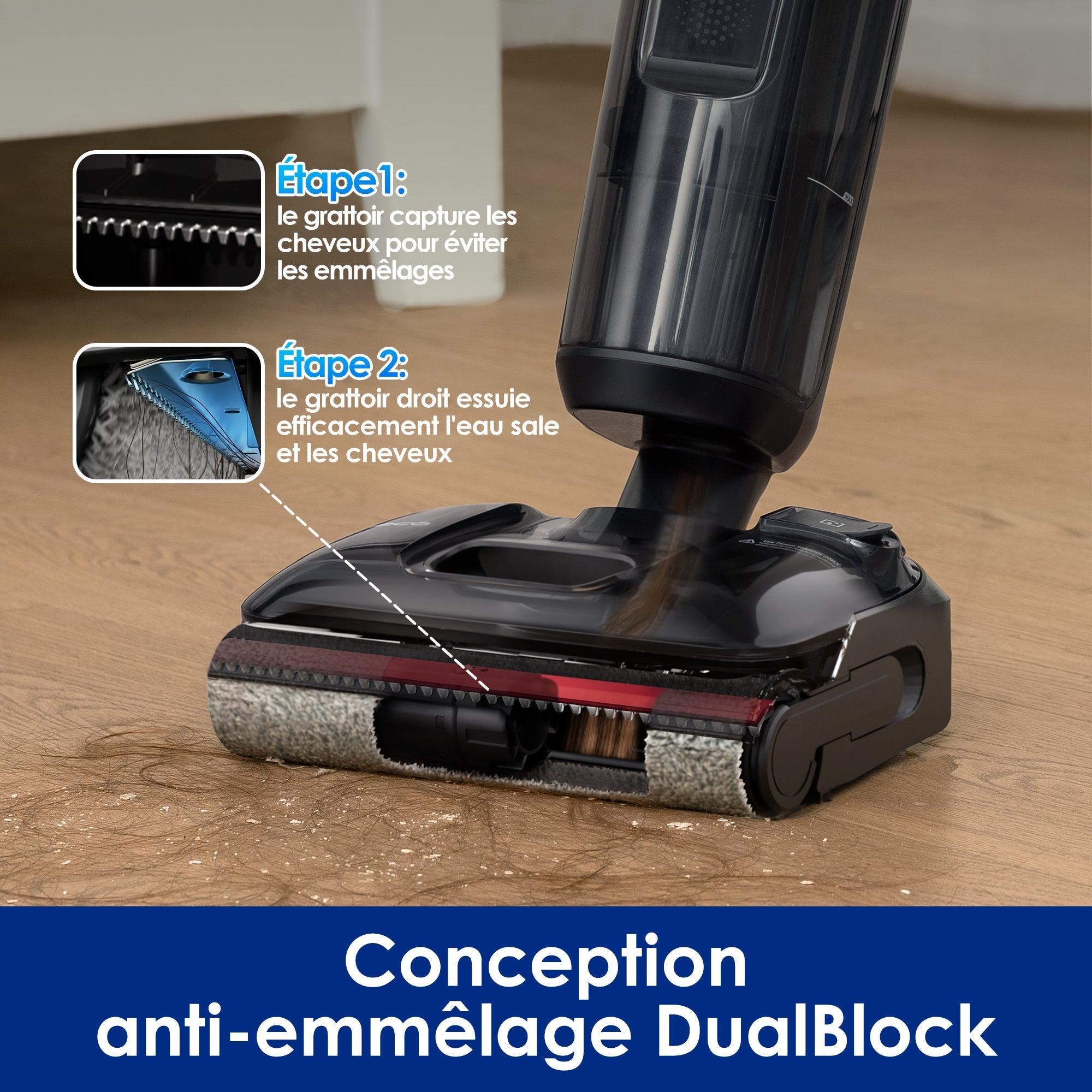 Le Floor ONE S7 Stretch Ultra Aspirateur Sec et Humide Sans Fil