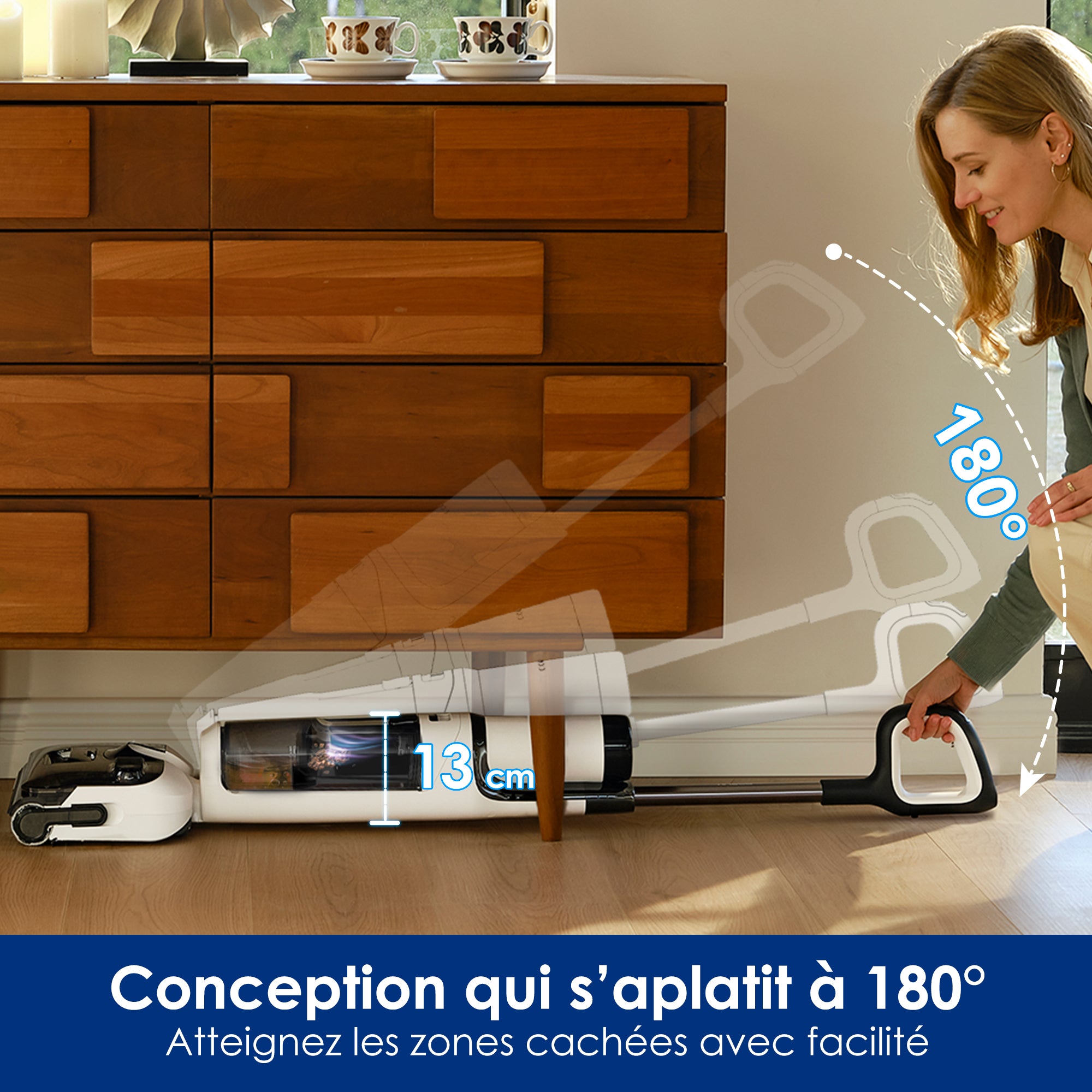 Le Floor ONE STRETCH S6 Aspirateur Eau et Poussière Laveur de Sols