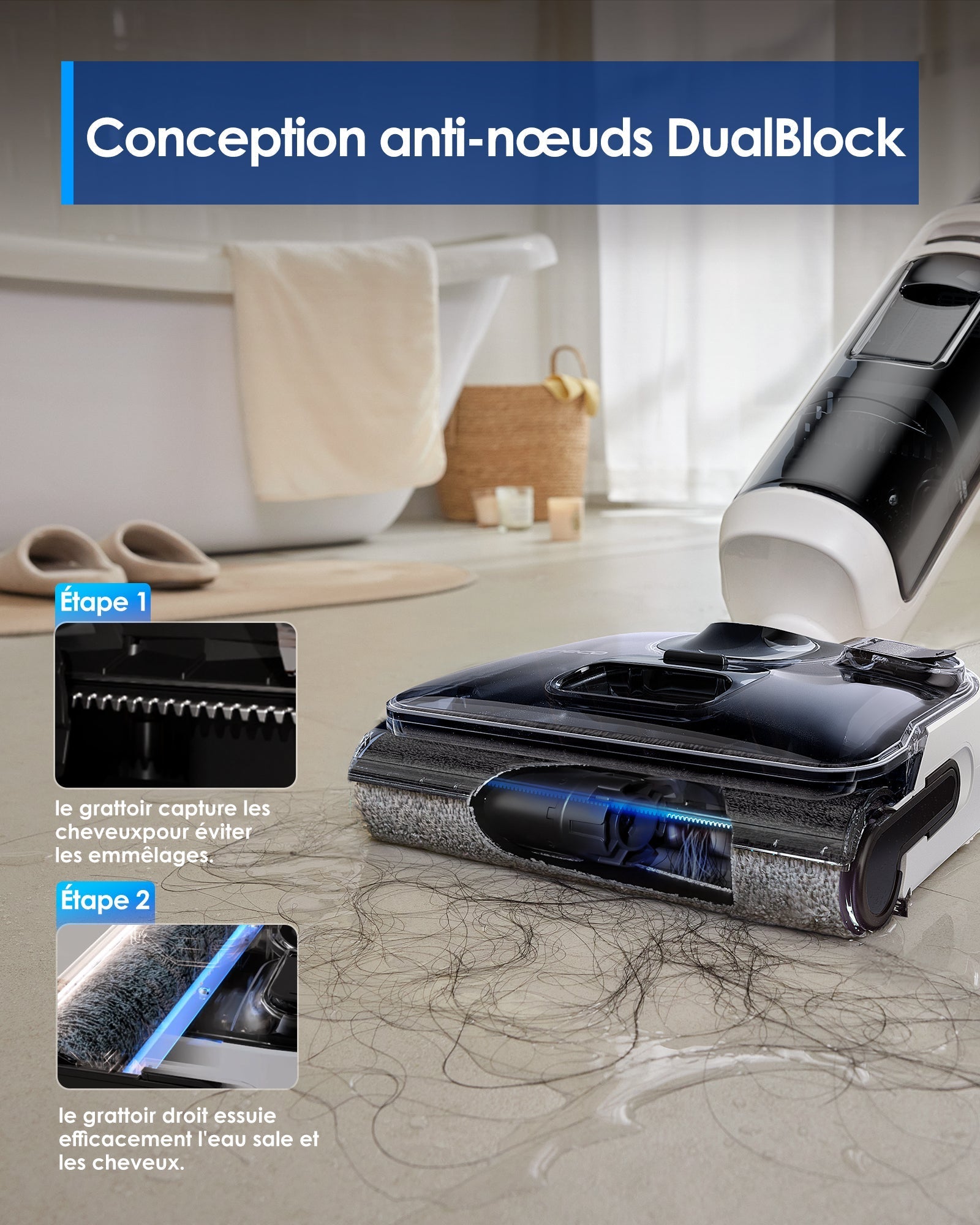 Le Floor ONE Switch S6 Stretch Aspirateur Laveur Sec Et Humide