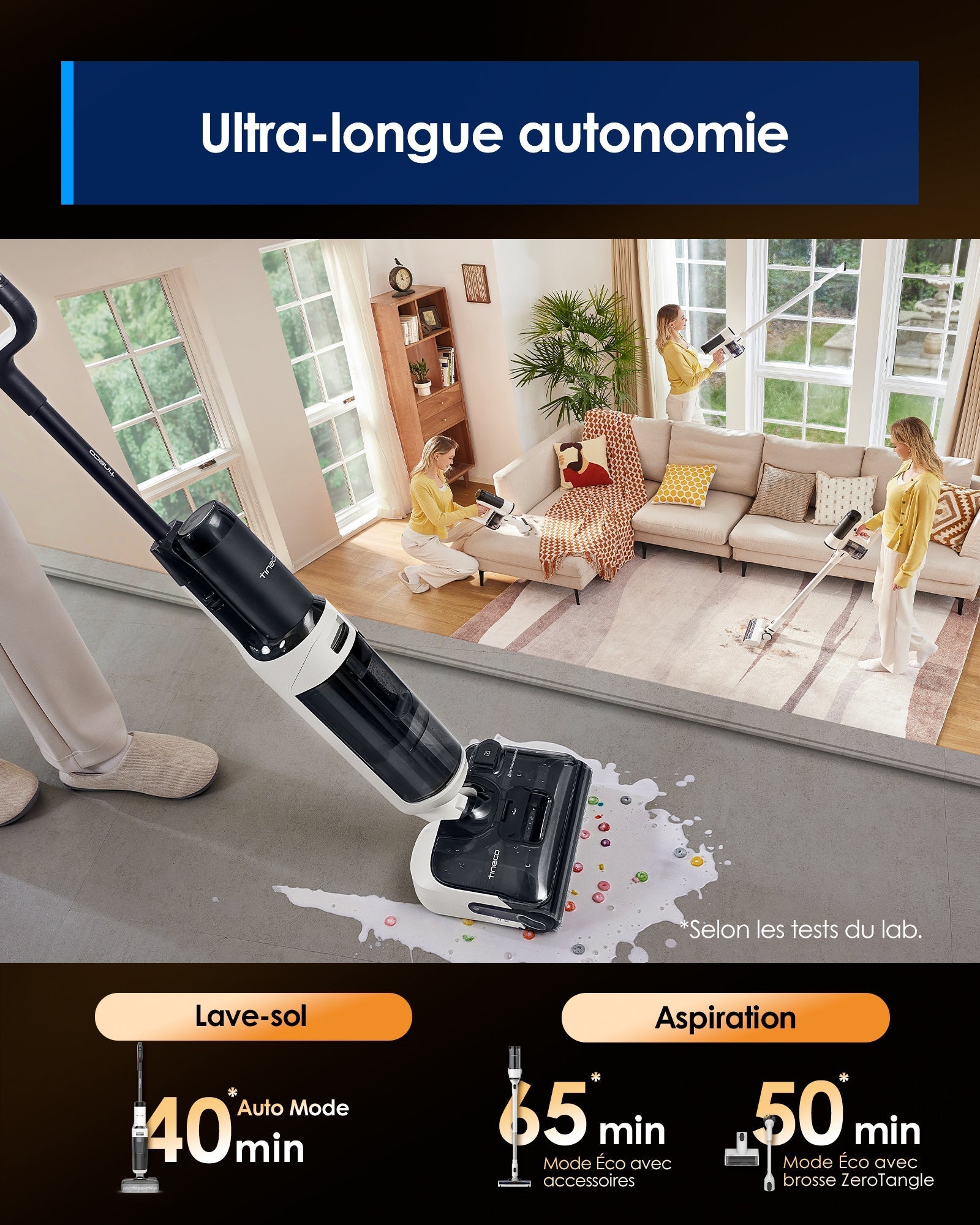 Le Floor ONE Switch S6 Stretch Aspirateur Laveur Sec Et Humide