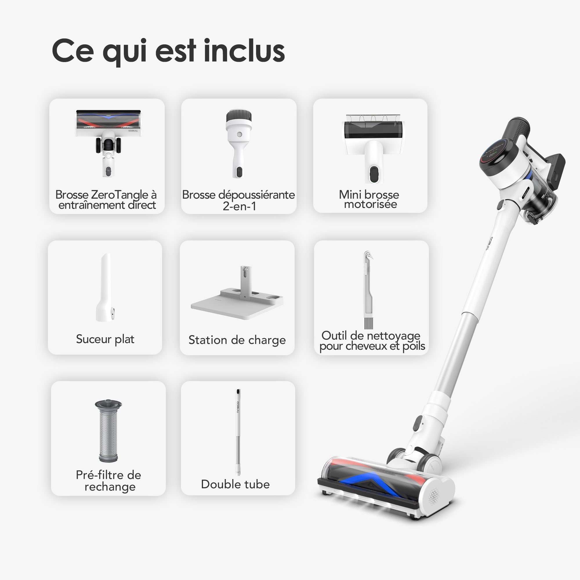 LE PURE ONE S15 PET ASPIRATEUR BALAI SANS FIL INTELLIGENT